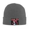 Allen The Alien Logo Invincible TV-Serie Warme Strickmütze Winter Strickmütze Mütze Beanie Hip Hop Kappen für Unisex