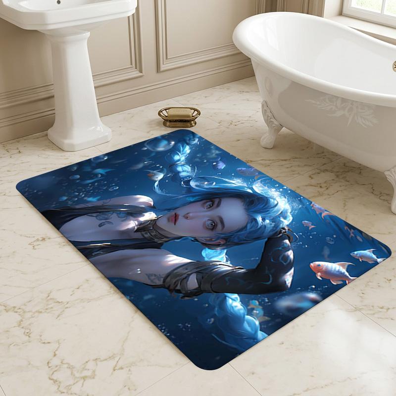 Underwater Dream Living Room Nonslip Area Rug Soft Carpet For Bedroom Game Playroom Sofa Office Home Decor Doormat Christmas Gift C9291090