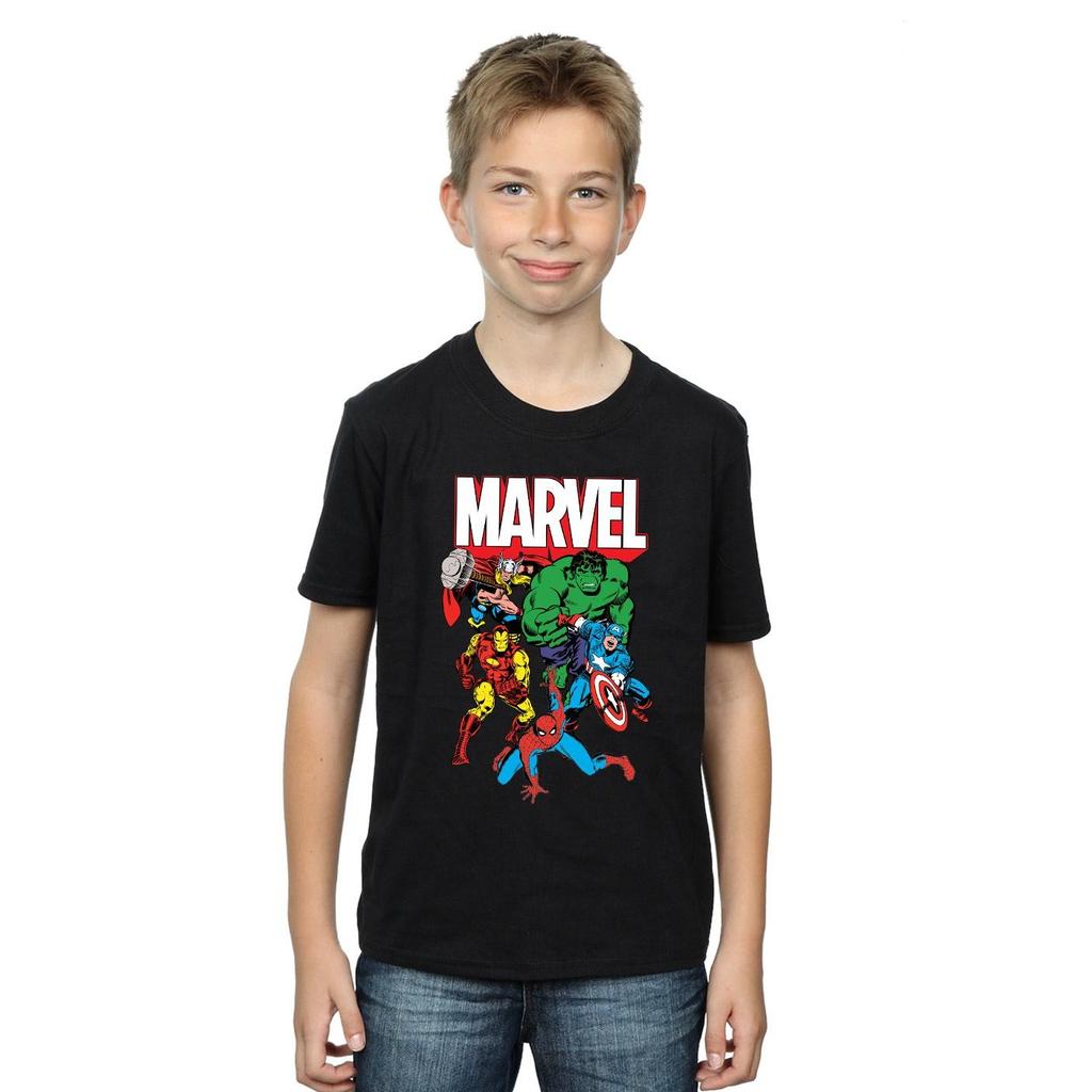 Marvel Boys Hero Group T-Shirt