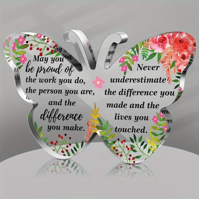 

Butterfly Thank You Gift - Inspirational Farewell Present for Nurse, Teacher & Friends чистый