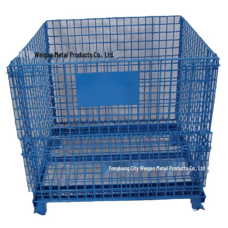 Expert Warehouse Folding Iron Cargo Cage and Trolley for Sorting and Storage