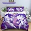 mew Pattern Bedding Home Decoration Birthday Gift (1 * duvet cover + 2 * pillowcase, without core)