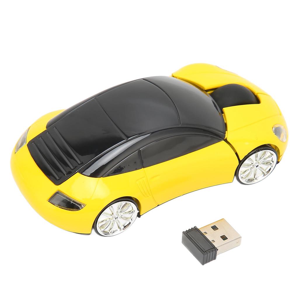2.4GHz Wireless Car Mouse Plug and Play Battery Powered 3D Sports Car Styling Computer Mouse for