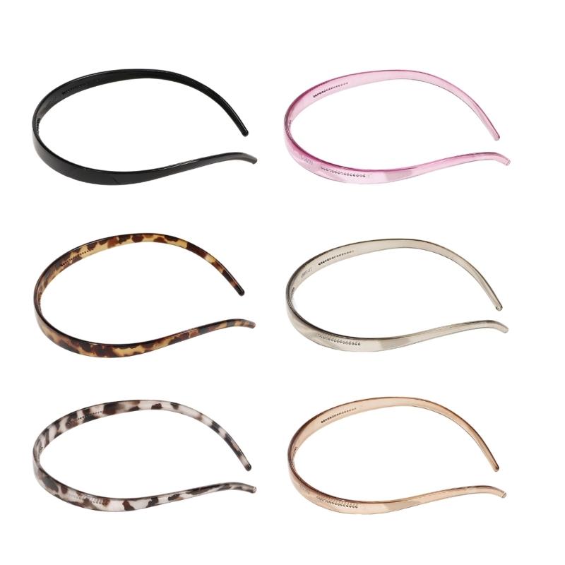 

6 шт. Нескользящие повязки на голову с текстурированным краем, удобные, для ежедневного использования, спортивные аксессуары для волос, несколько цветов