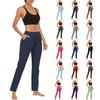 Yoga Pants Women High Waist Straight Leg Joggers Lightweight Hiking Casual Athletic Workout Trousers with Pockets