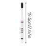 Ergonomic Black and White Toothbrush Set for Couples Portable Gentle Cleaning