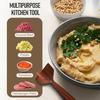 Wooden Meat Masher Potato Crusher Heavy-Duty Mincing Tool for Ground Meat