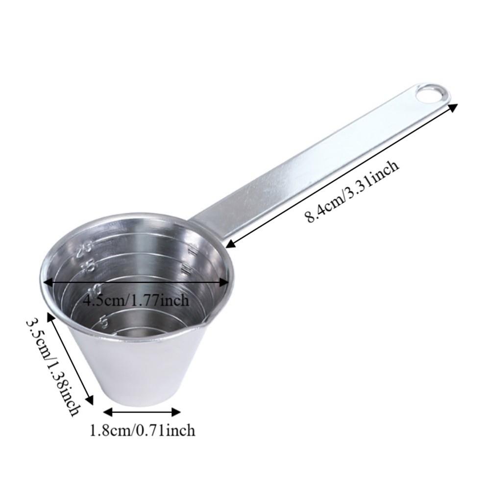 with Markings Stainless Steel Measuring Spoon Lightweight Measuring Scoop Seasoning Spoon Coffee