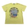 Skeleton Beach Shirt Mens Medium M Yellow ROMWE The Heart of Sea Good Vibes
