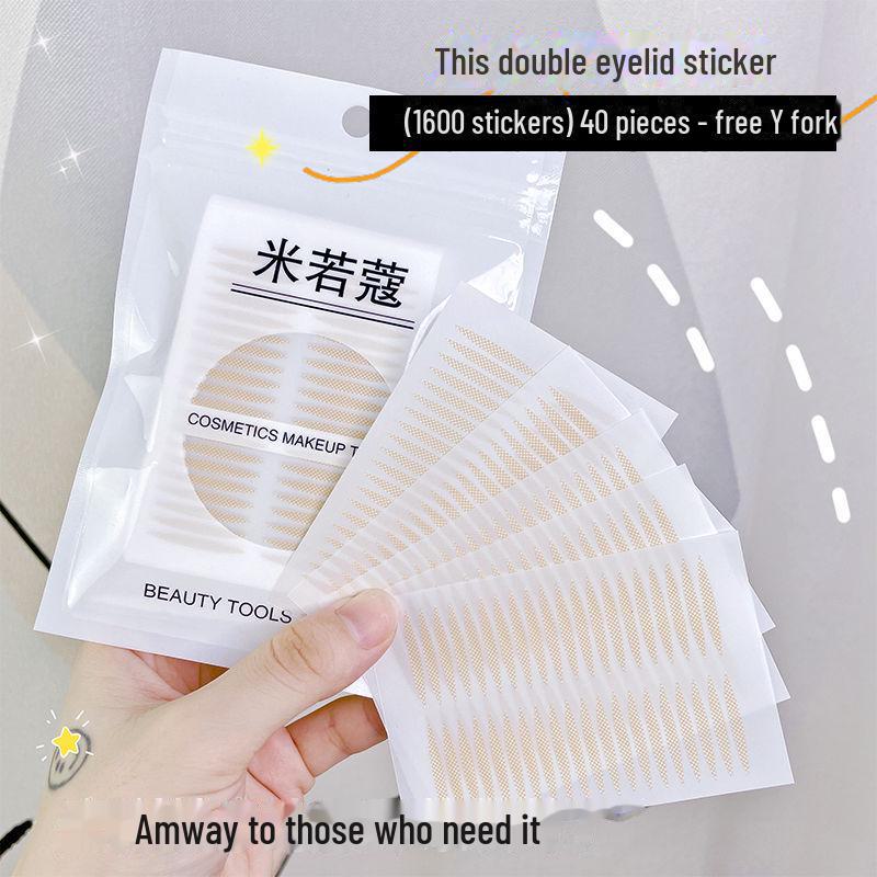 Miruokou Invisible Double Eyelid Stickers for Natural, Traceless Look On Single or Swollen Eyelids - Unisex Beauty Solution