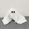 White Halloween Plush Toy Cute Bat Throw Pillow Comfortable Ghost Dog Pillow  Kids