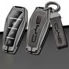 Zinc Alloy Leather Car Key Case Cover Holder Protector Shell for BYD Qin Plusdmi Atto 3 Han EV Dolphin Auto Interior Accessories