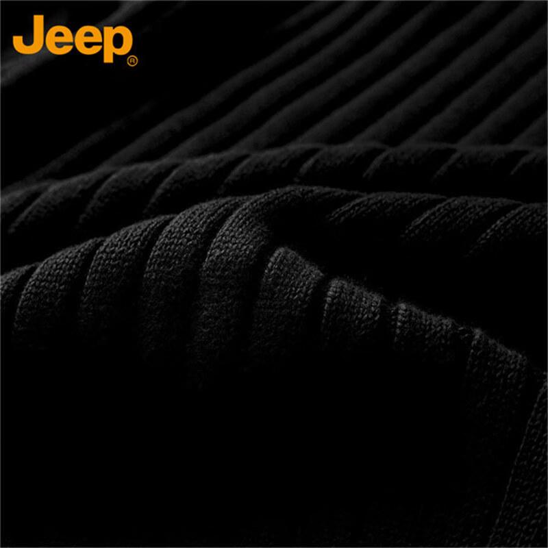 Jeep Men's High-Neck Thermal Knitted Sweater