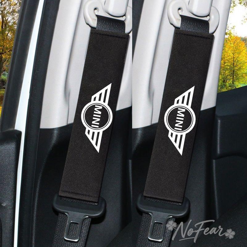 

Car Headrest Seat Belt Shoulder Pad Fit For BMW Mini Cooper One S Countryman R50 R53R56 R60 F55 F56 F57 Clubman JCW Car stickers