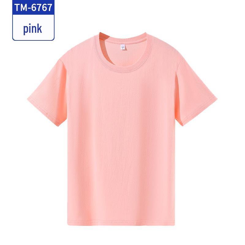 Custom Pure Cotton Short-Sleeve T-Shirt for Campus Clubs and Class Uniforms