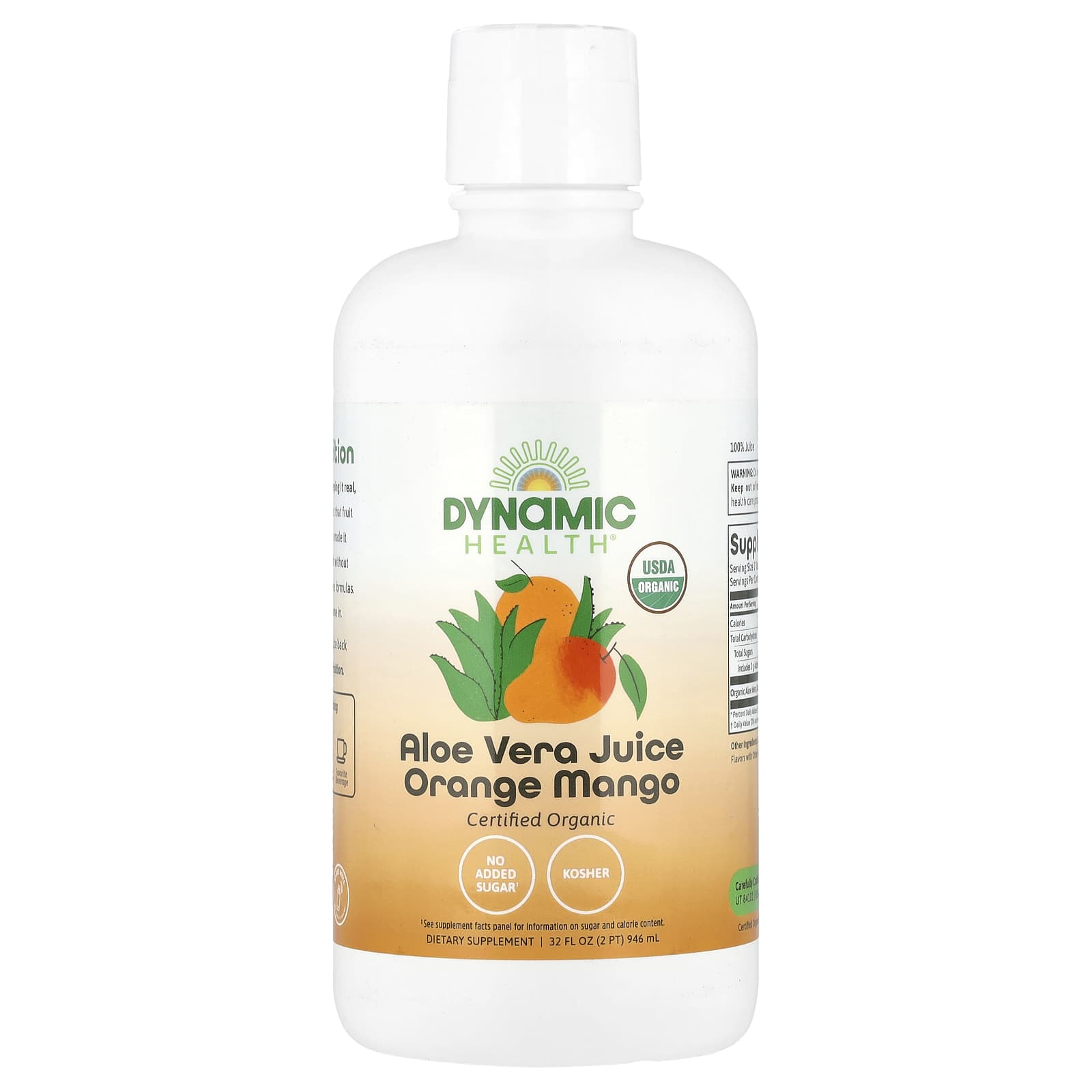 

Organic Aloe Vera, Orange Mango, 946Ml(32Fl Oz)