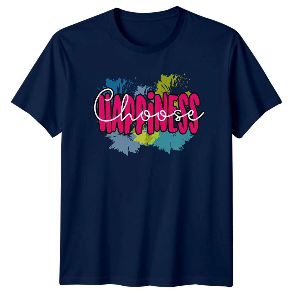 Choose Happiness Unisexs TShirt Positive Thinking Motivational Gift For Her