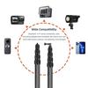 Handheld Microphone Boom Arm, 5-Section Extendable Carbon Fiber Boom Pole for Microphones, 1/4" Screw & Thread, Foam Grip Lock, Maximum Length 155cm/6
