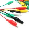10pcs Crocodile Clips Test Leads Electrical Clamp Insulated 48cm Cable