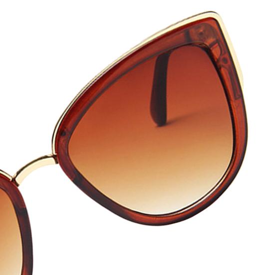 Women Sunglasses Vintage Style Thickened Lenses Leopard Print Fashion Cat Eye Women Sunglasses for Female