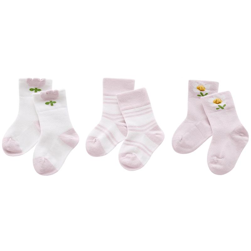 LABI Baby Antibacterial All-Season Socks (3-Pair Pack) 008