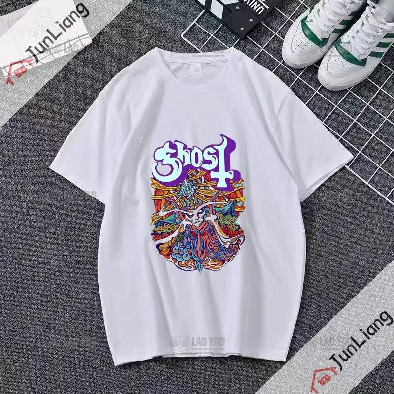 Ghost Band T-shirt Unisex's Hip Hop Graphic T-shirt Short Sleeve Casual O-neck T-shirt Band Fan T-shirt for Both Unisex and Unisex