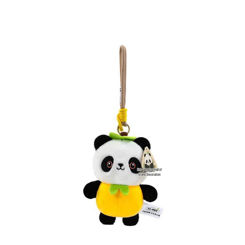 Cute Panda Plush Toy Keychain - Multi-Style Backpack Accessory and Gift