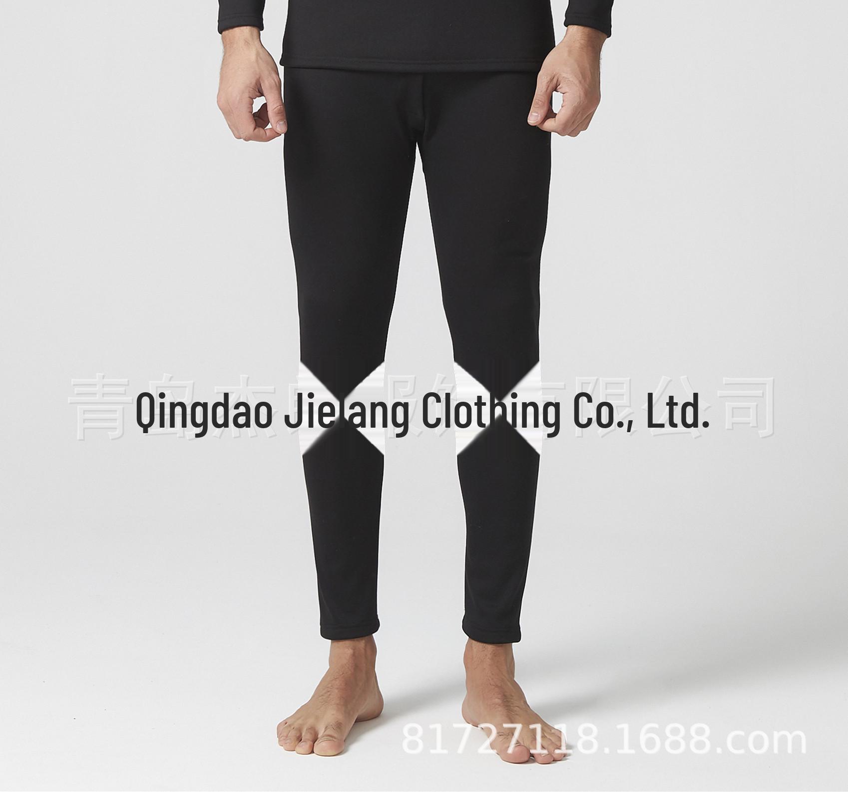 

Комплект мужского термобелья из бархата: Теплые молодежные кальсоны осень/зима 2XL чёрный