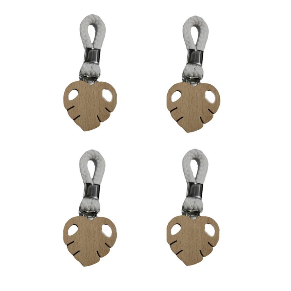 4PCS Metal Clamp Towel Clamp Woven Rope Clothes Hanger Portable Hand Towel Hook  Socks