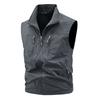 Mens Multi-pocket Vests Casual Man Breathable Mesh Vest Sleeveless Jackets Man Outwear Fishing Waistcoats Clothing