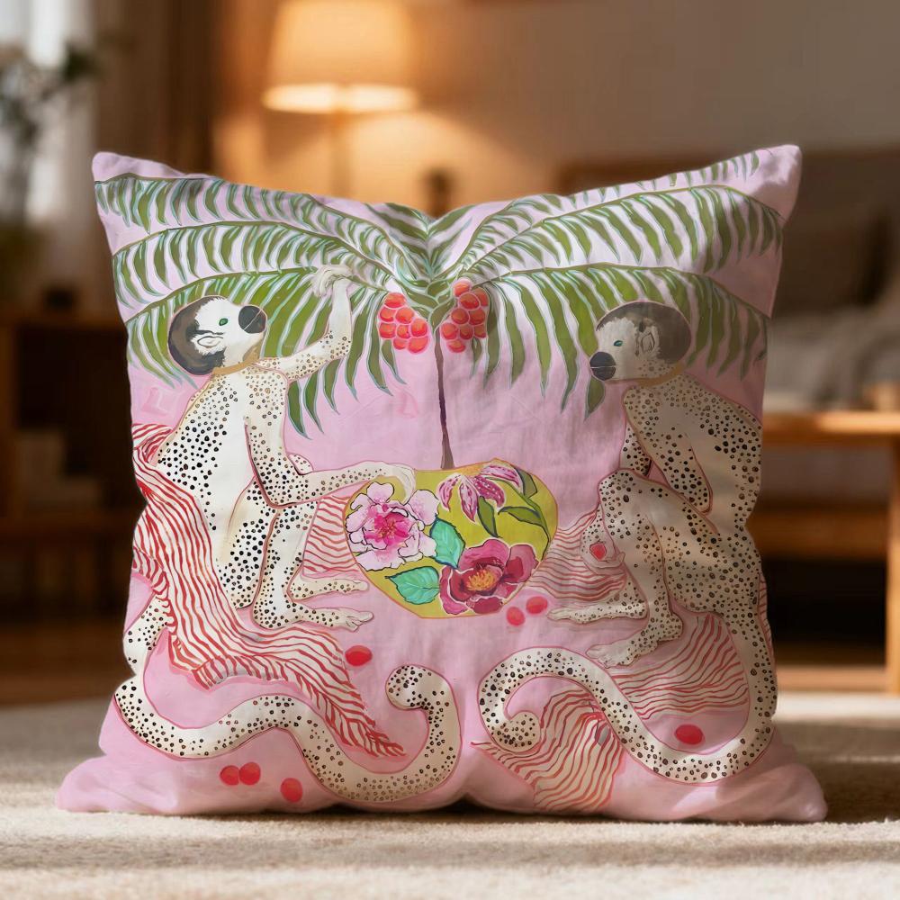 Popular P-Ppaige gemmeled Cushion Cover Soft Washable Pillow Case Multi-Scene for Couch Bed Travel Office Use