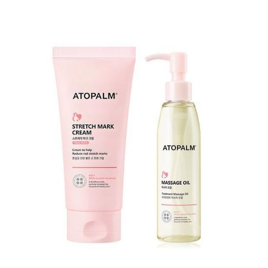Atopalm Maternity Care Stretch Mark Cream & Massage Oil Set Skin Elasticity & Nourishing Care 150ml + 120ml
