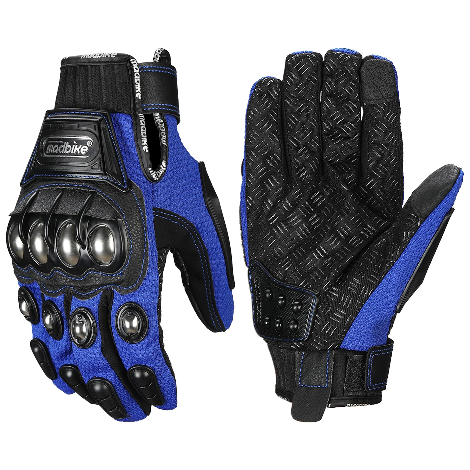 

ILM, Motorbike Glove, Knuckle Guard, For Summer/Winter, Men s, Women s, blue M синий