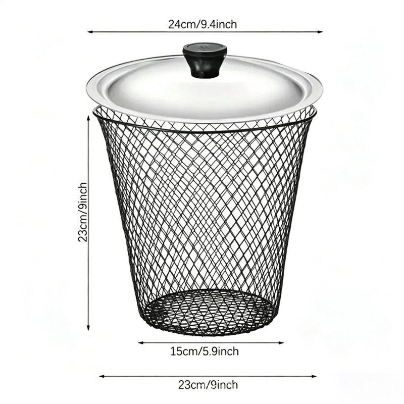 VOFUN-Worm Composter With Lid Metal Mesh In-Ground Bin Nutrient Supply Kitchen Scraps Garden Waste Harvesting