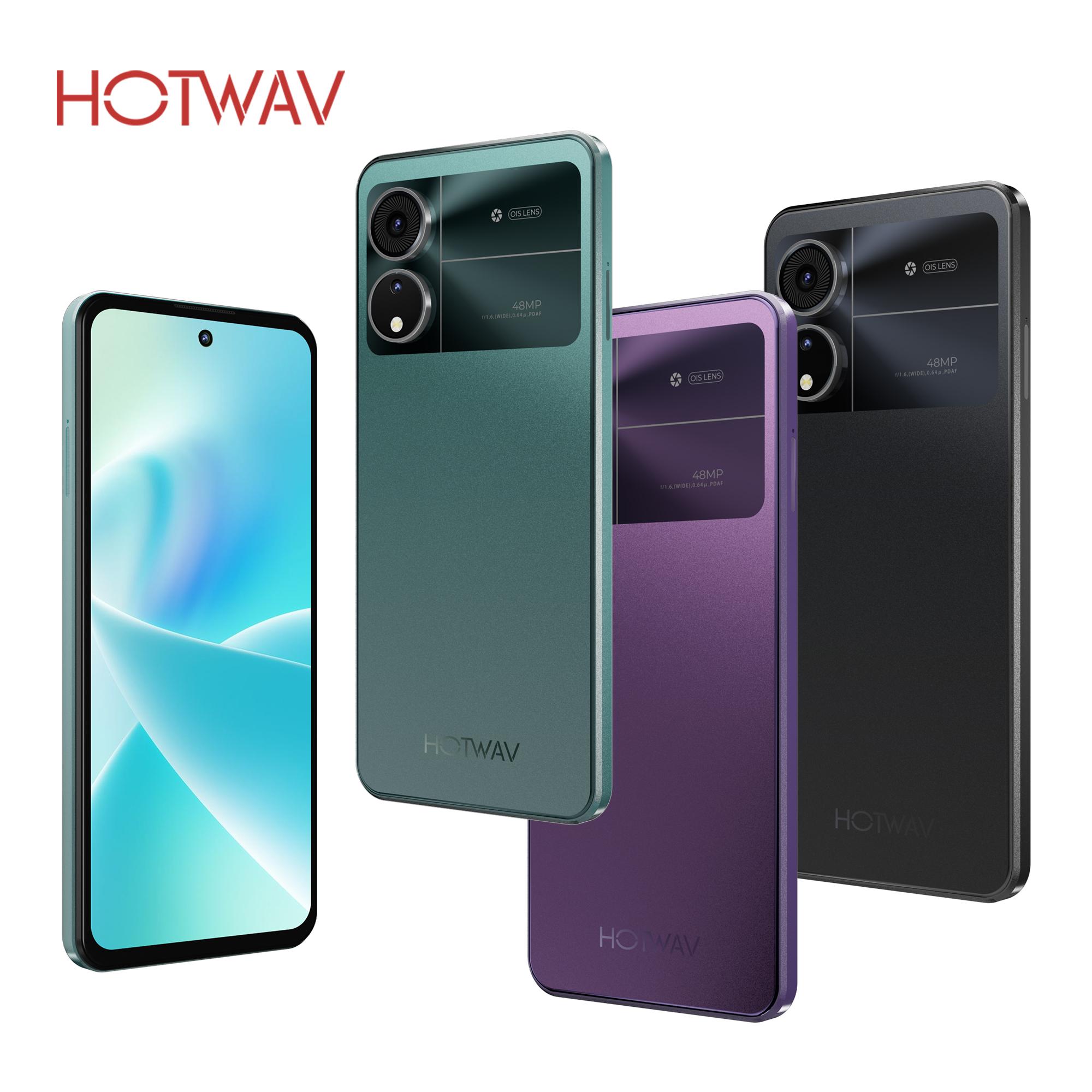 HOTWAV Note 12 2024 Smartphone Android 14.0+5160MAH Cellphones 6+128GB phone 48MP+16MP+0.08MP Camera 6.8 Display mobile phone