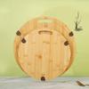 Bamboo Cutting Board Non-Slip Square Chopping Board for Meat Fruit Dough Dishwasher Safe Essential Kitchen Tool for Home Camping