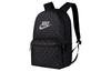 Nike Heritage Polyester Backpack Regular Unisex Black Gray BA5761-011