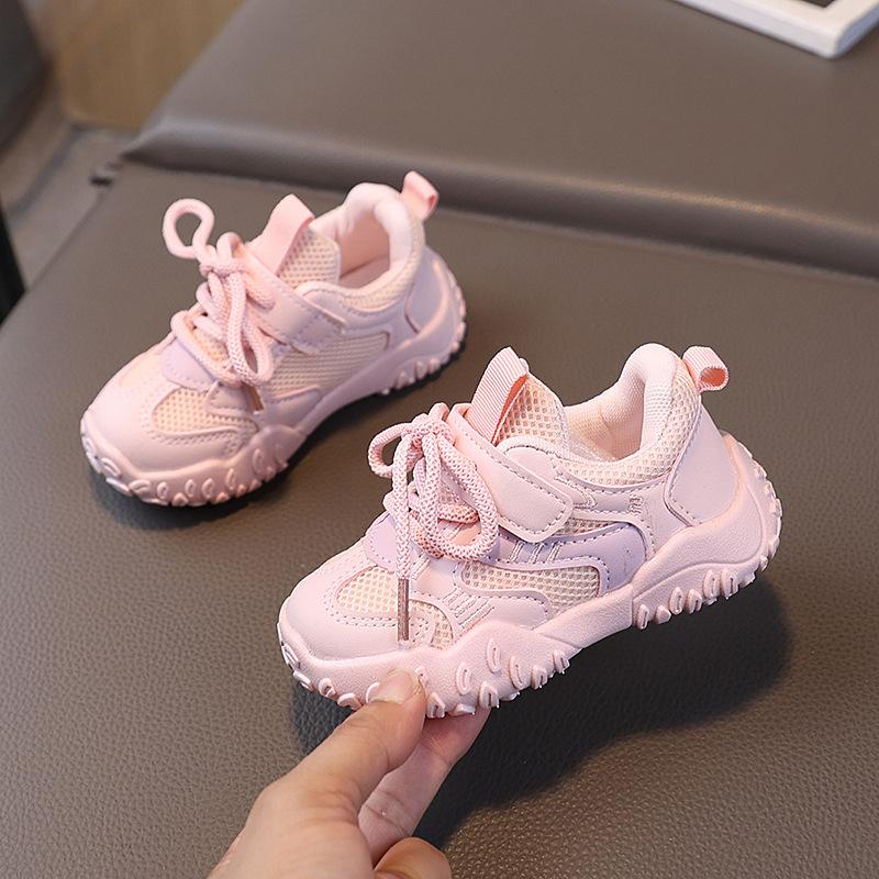 

Girl Shoe Spring Autumn New Children Casual Shoes Girl Sports Shoe Bab Breathable Mesh Shoes Kids Bab Soft Soled Shoe Girl Shoes 25insole15.5cm розовый