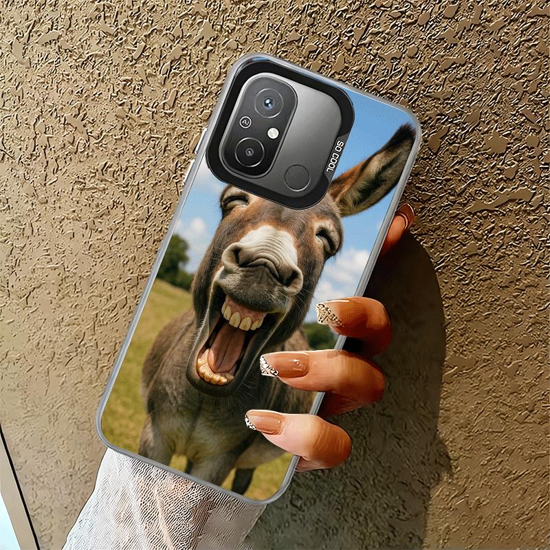 

Funny Donkey Animal Shockproof Phone Case for Xiaomi Poco X7 X6 X5 X3 Pro F7 Ultra M8 Redmi 15C 15 14C 13C 12C 10C 13 12 10 Xiaomi Redmi 9
