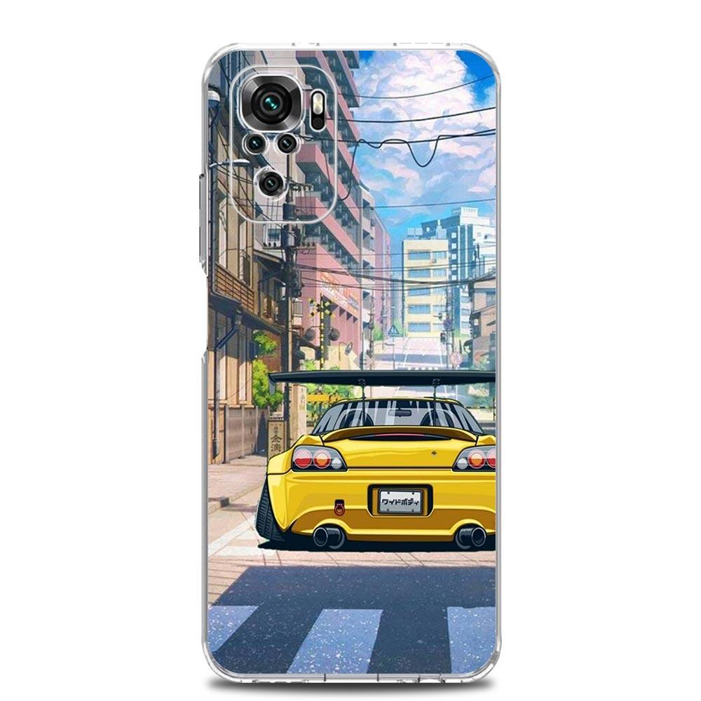 JDM Tokyo Drift Sports Car Phone Case For Xiaomi Redmi Note 15 14 13 12 4G 10 11 Pro Plus 5G 14C 13C 12C 10C 9A Cover