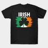Men Black Print T-shirt Irish St Patricks Day No-Cut Transfer Paper Print Cotton Tshirt