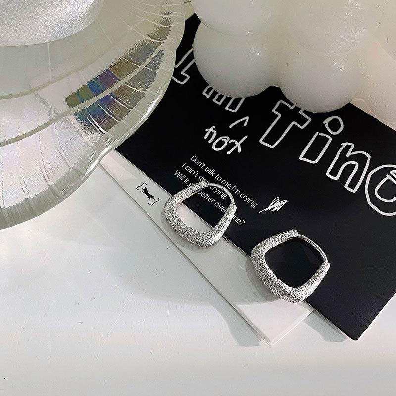 Simple and Versatile Personalized Geometric Earrings Light Luxury High-end Niche Design