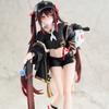 Anime Hu Tao Figure Trendy Style Skateboards Hu Tao Action Figures Beauty Girl PVC Models Hu Tao Figurine Toy Gifts 23CM