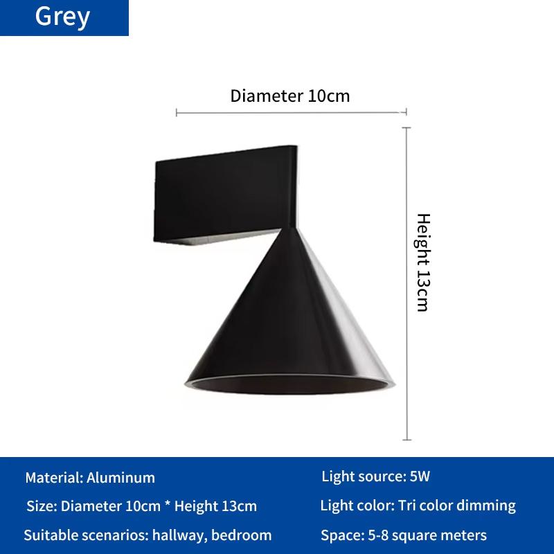 LED Aluminum Wall Lamp Warm White Waterproof Outdoor Indoor Living Room Bedroom Modern Nordic Wall Lamp Garden Corridor