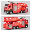 (Boxed) 1:32 Alloy Fire Truck Engineering Model Toy Ornament with Water Spray Simulation