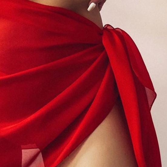 Plážové přehození Jednobarevné Volné Síťované Ochrana proti slunci Bikini Cover Up na Dovolenou