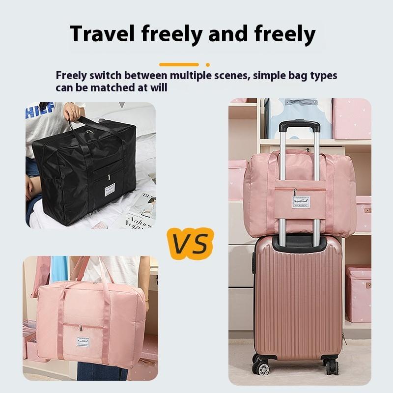 Große Kapazität Tragbare Oxford-Stoff Aufbewahrungstasche Faltbare Gepäcktasche Flugzeugtasche Multifunktionale Reisetasche Umhängetasche