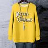 Ladies' Christmas Printed Round Neck Long Sleeved T-shirt Sweatshirt Top