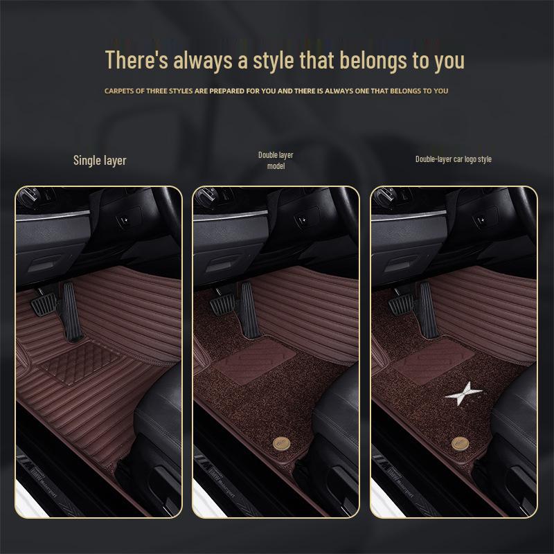 Xiaopeng P7 G3 G5 G9 Full Surround Leather Floor Mats with Car Logo