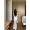 White Mesh Tube Top Dress Women's Summer Seaside Vacation Beach Skirt Temperament Hip-wrapped Long Skirt